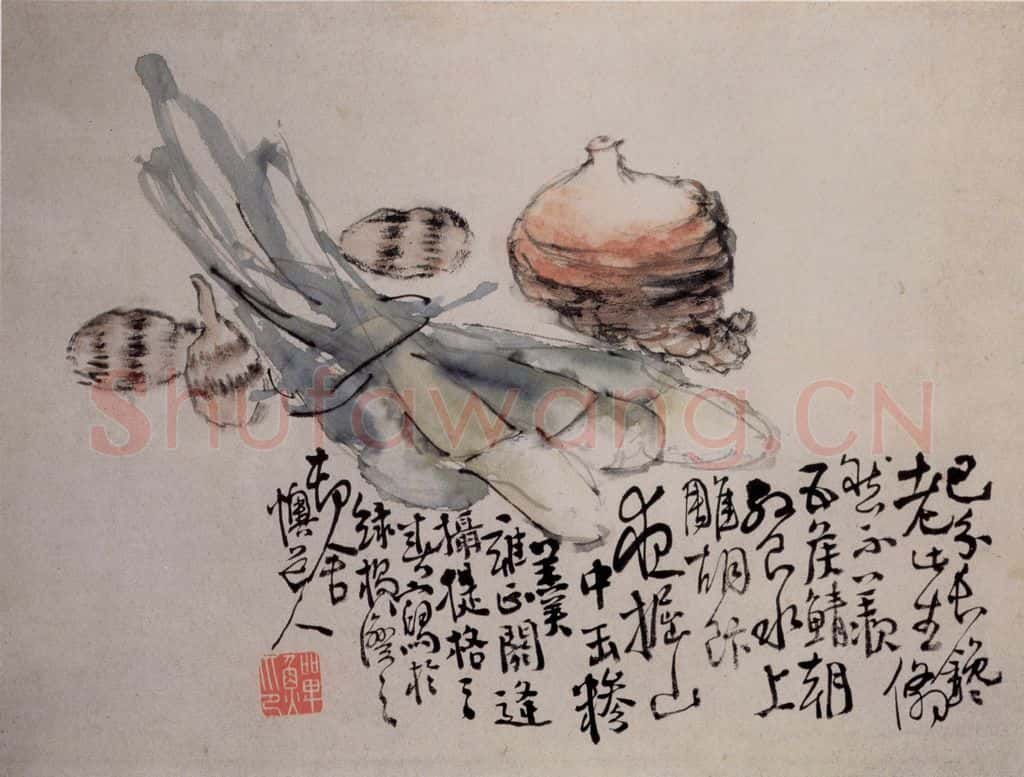清 李鱓《杂画册》书画作品