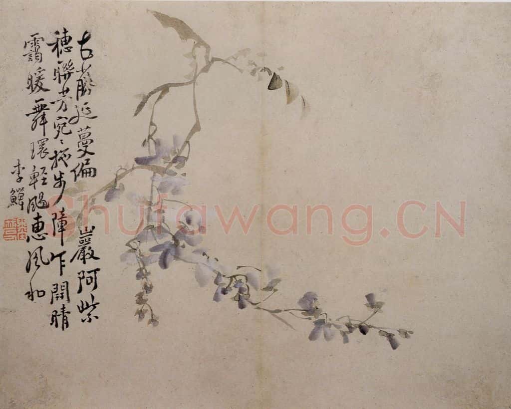 清 李鱓《花卉册》书画作品