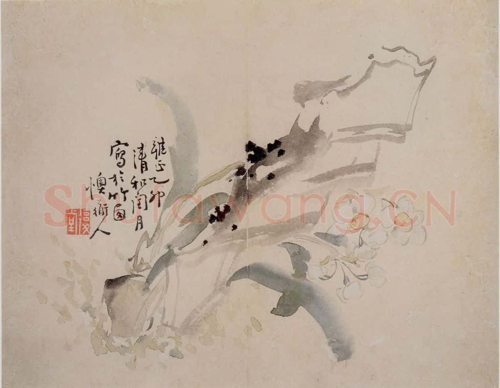 清 李鱓《花卉册》书画作品