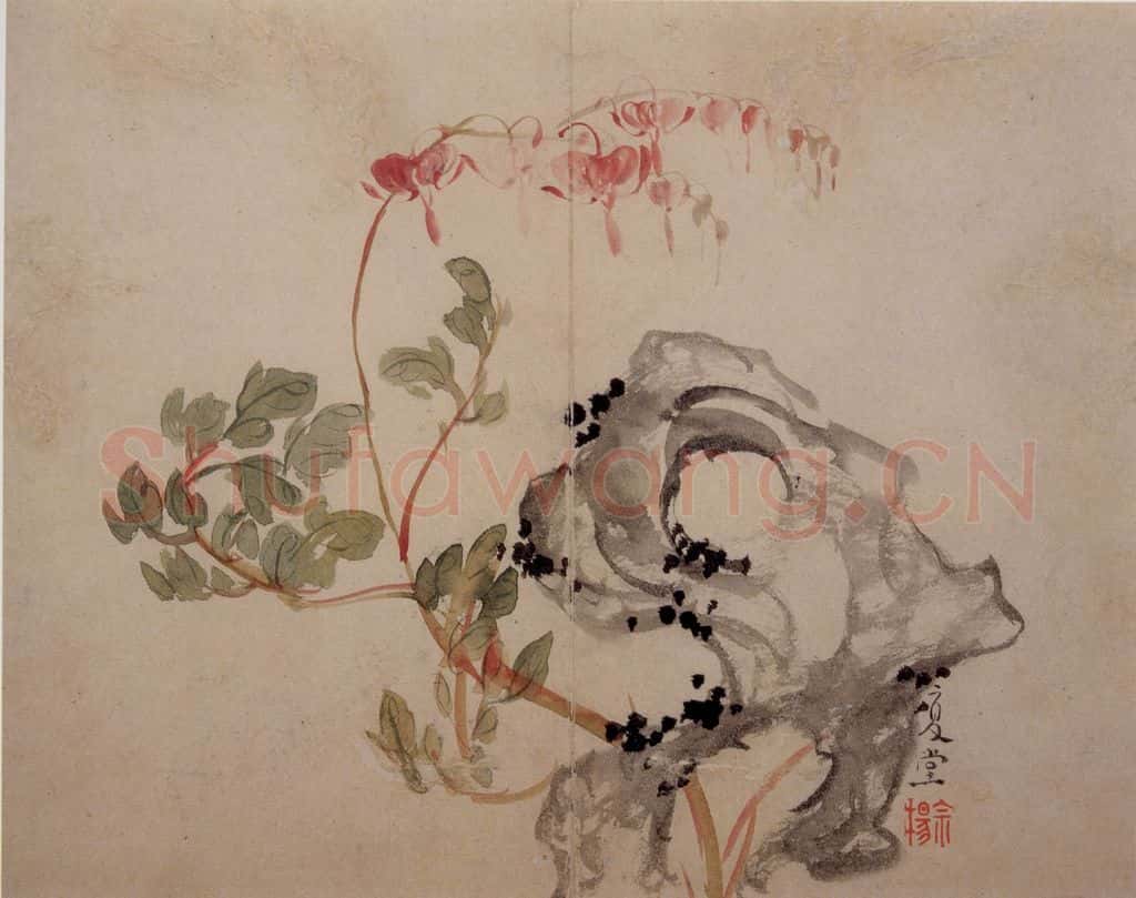 清 李鱓《花卉册》书画作品