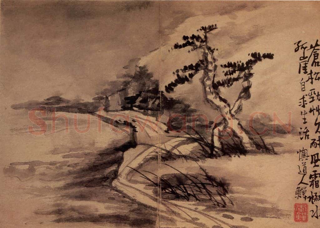 清 李鱓《杂画册》书画作品