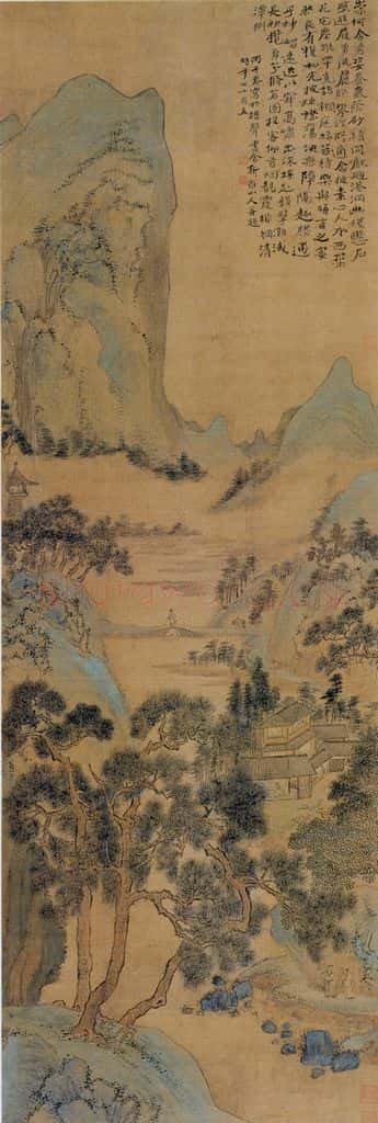 清 华喦《寻春图》书画作品