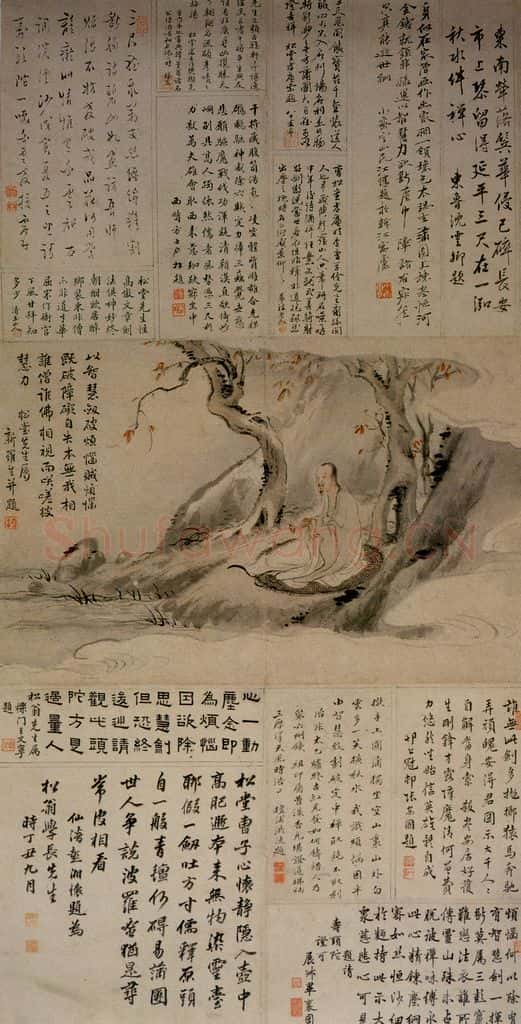 清 华喦《曹松堂肖像》书画作品