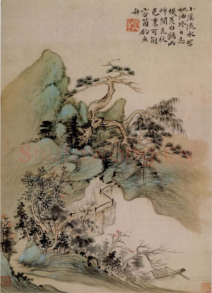 清 华喦《山水册》书画作品