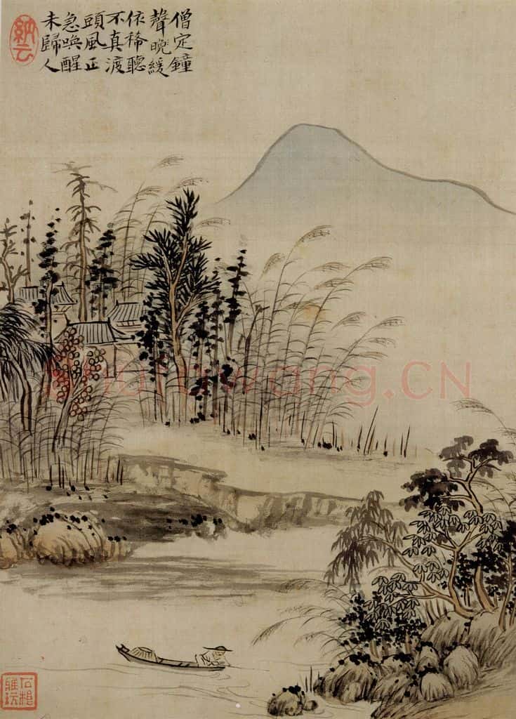 清 华喦《山水册》书画作品