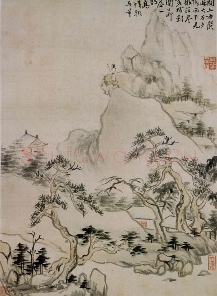 清 华喦《山水册》书画作品