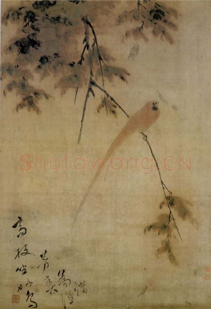 清 华喦《花鸟四条》书画作品