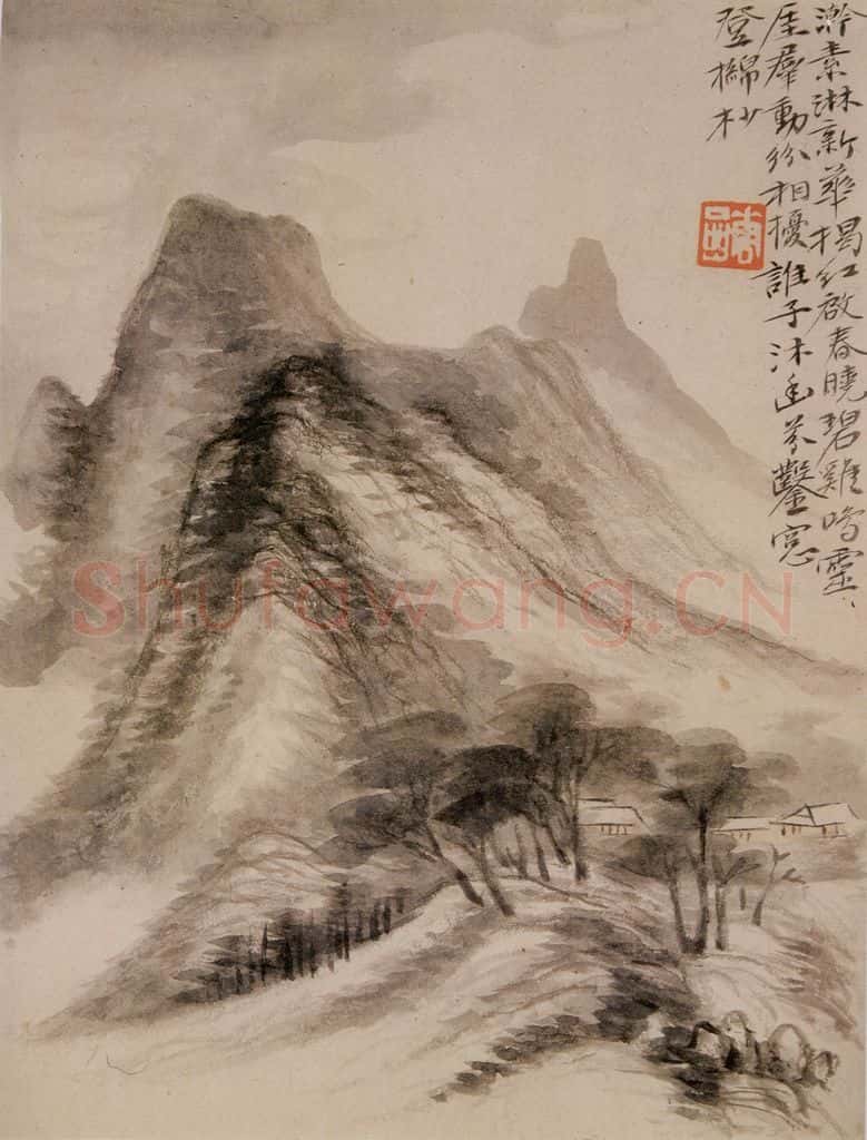 清 华喦《山水册》书画作品