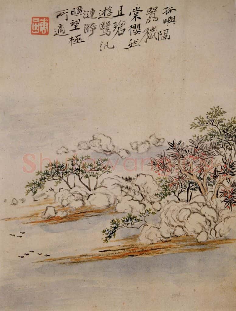 清 华喦《山水册》书画作品