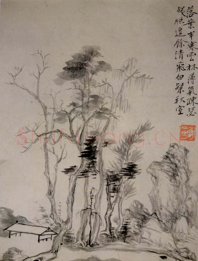 清 华喦《山水册》书画作品