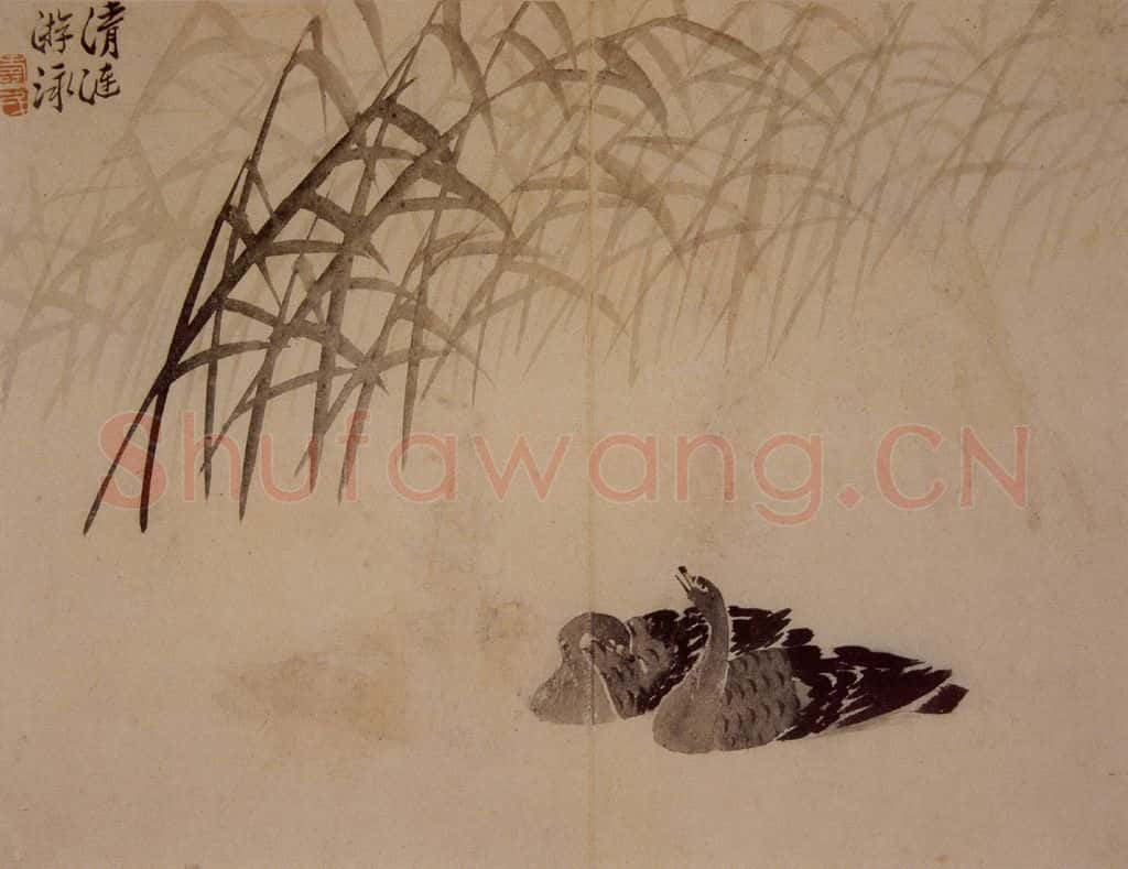 1749年 边寿民《芦雁册》书画作品