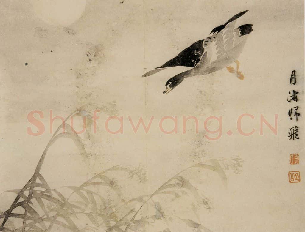 1749年 边寿民《芦雁册》书画作品