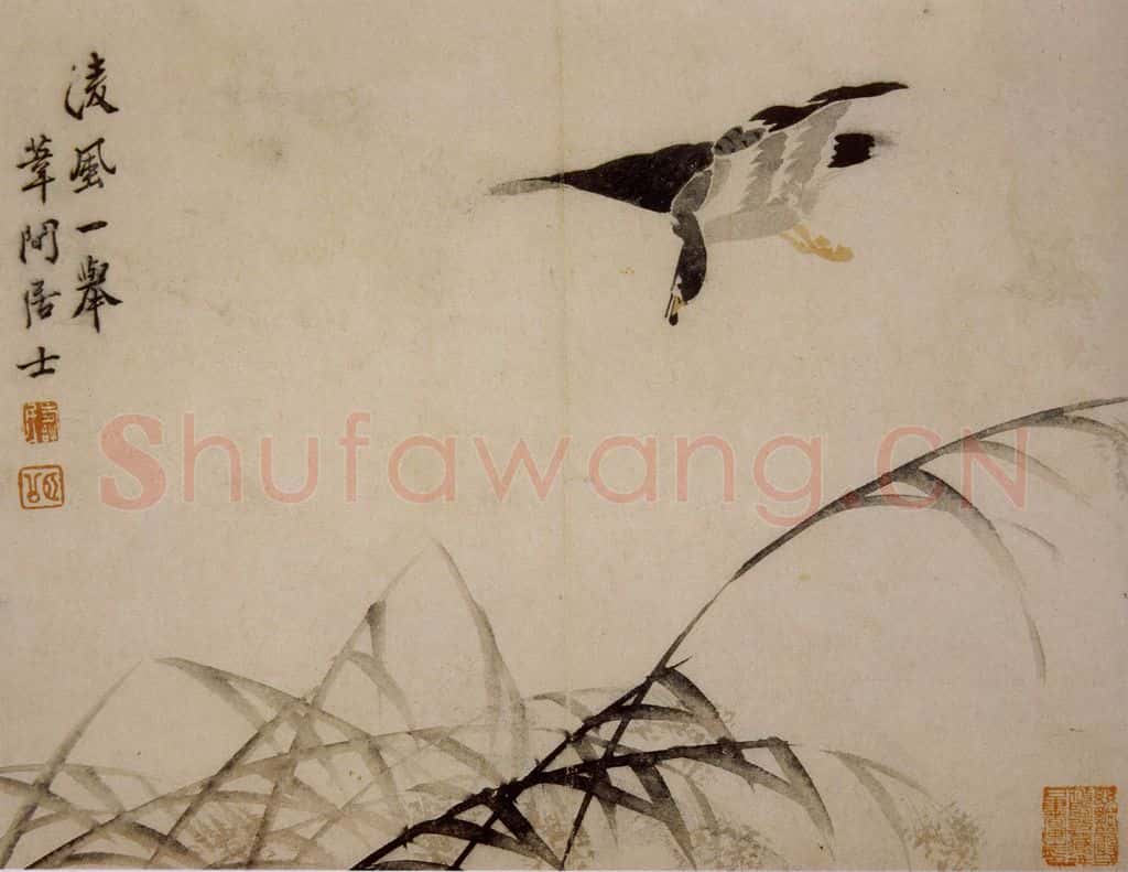 1749年 边寿民《芦雁册》书画作品