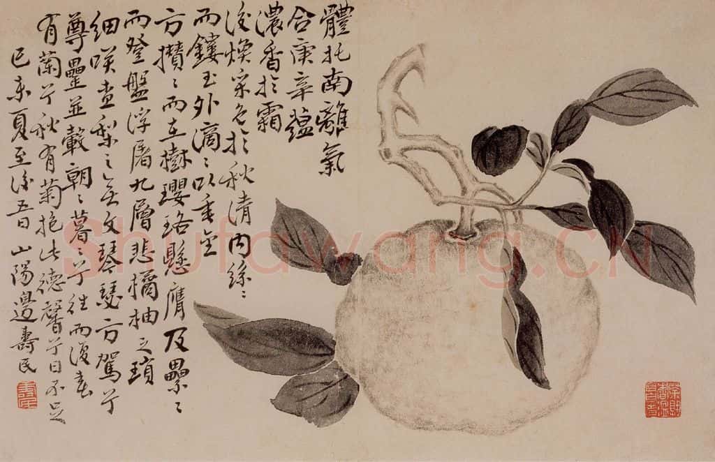 1751年 边寿民《花卉芦雁册》书画作品
