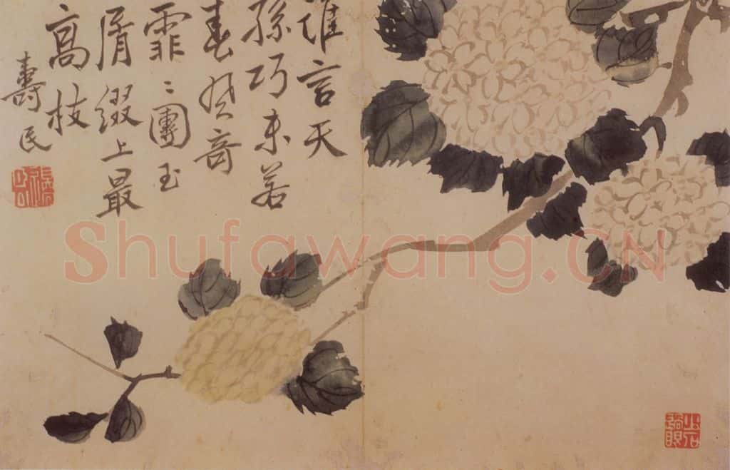边寿民《花卉册》书画作品