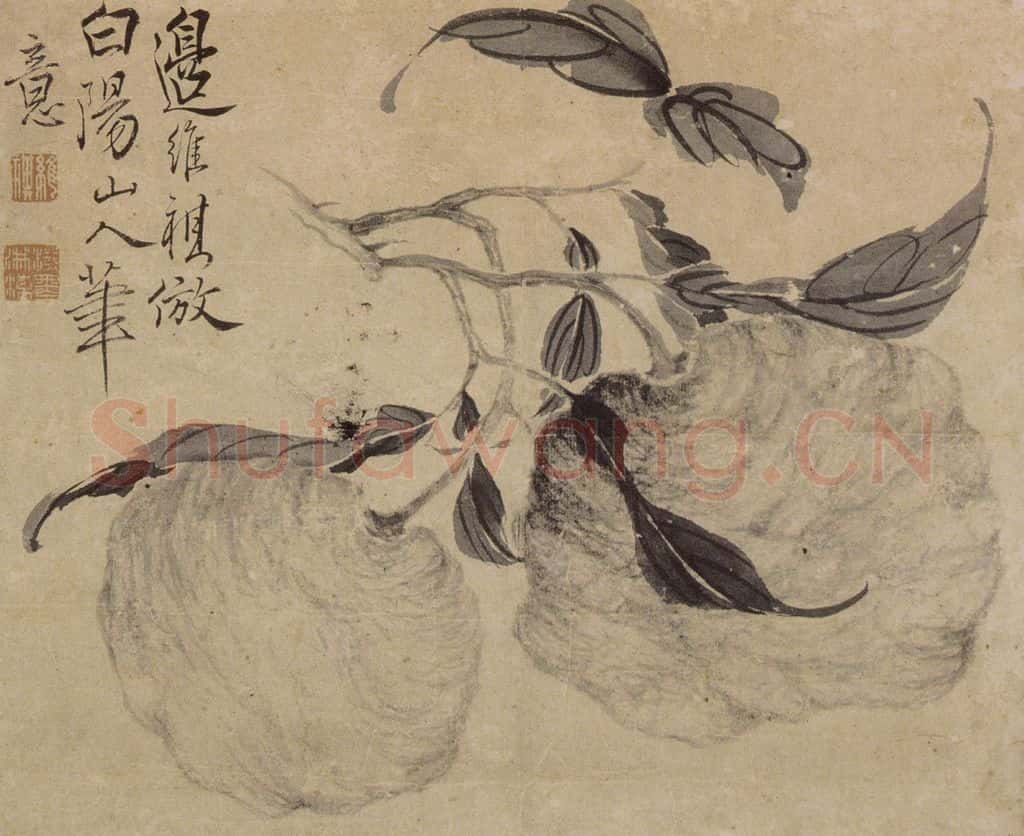 边寿民《瓜果图》书画作品