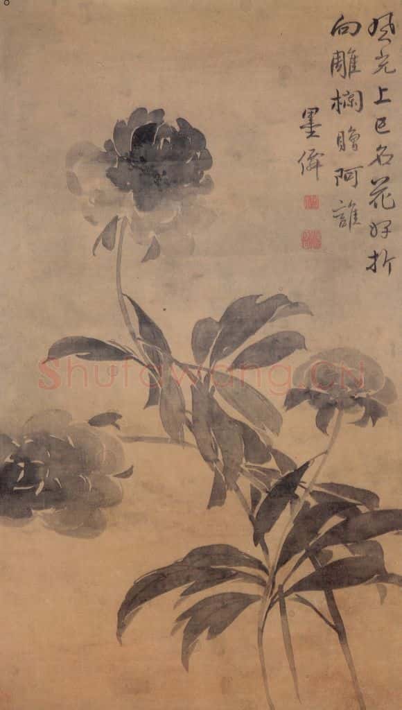  边寿民《上巳名花图》书画作品