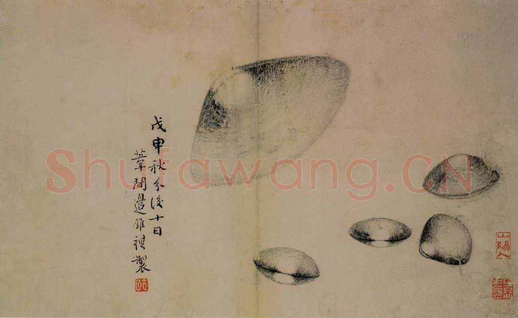 1728年 边寿民《蔬果册》书画作品