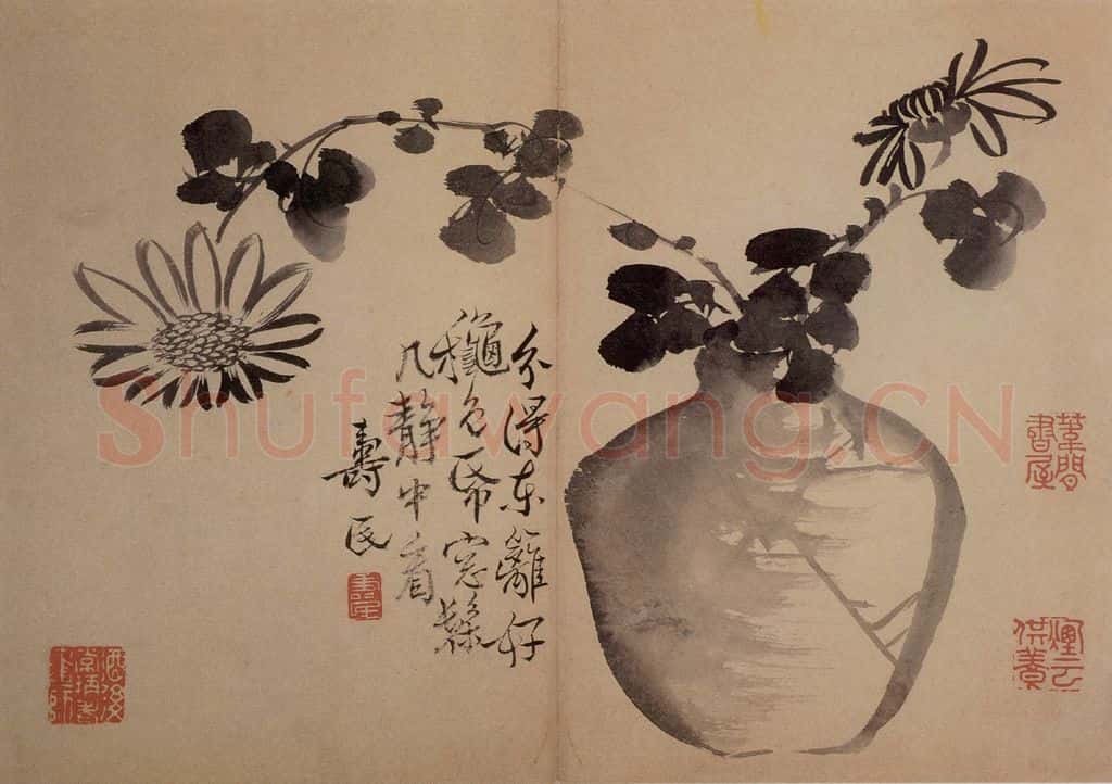 1735年 边寿民《花果册》书画作品