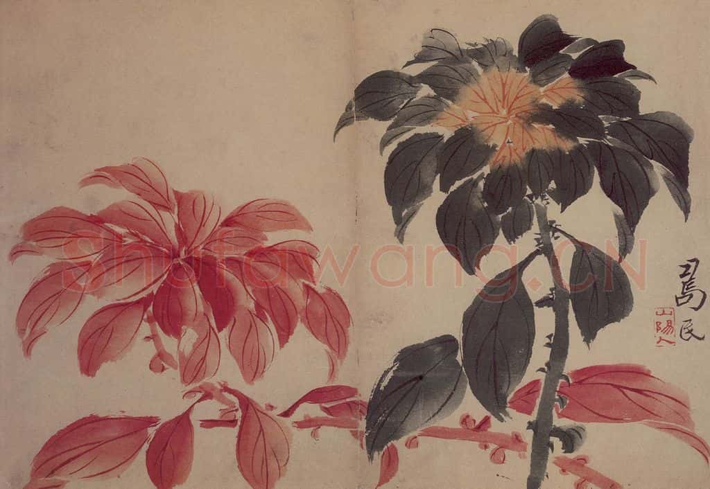 1735年 边寿民《花果册》书画作品