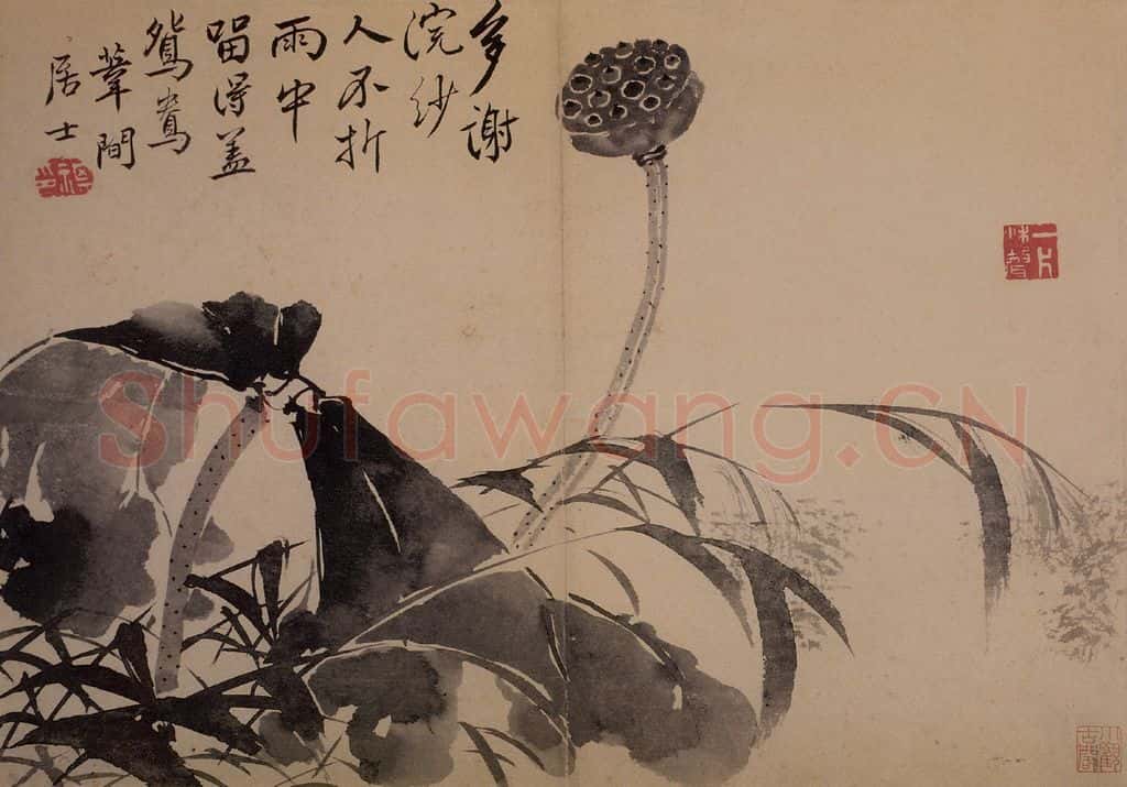 1735年 边寿民《花果册》书画作品