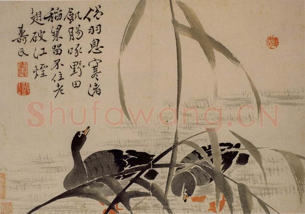 1743年 边寿民《杂画册》书画作品