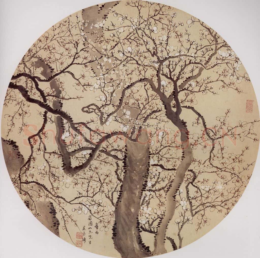 清 罗聘《梅花图》书画作品