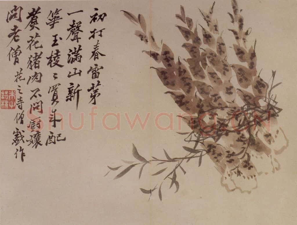 清 罗聘《花卉册十二开》书画作品