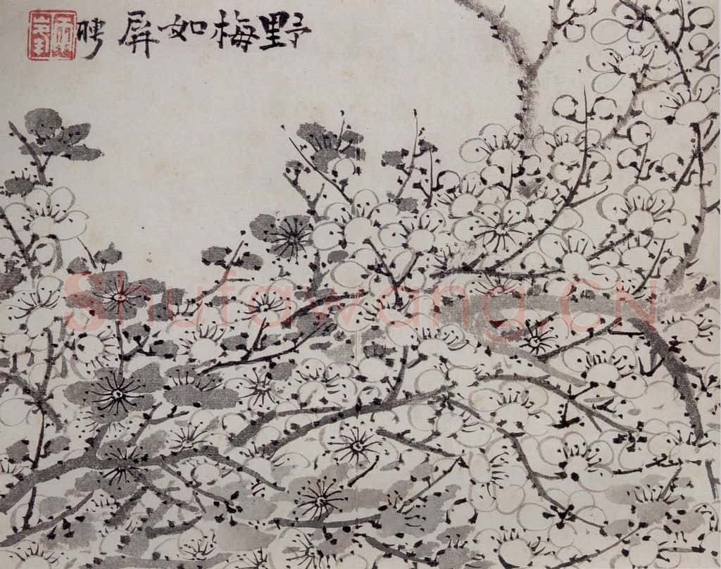 清 罗聘《梅花册》书画作品
