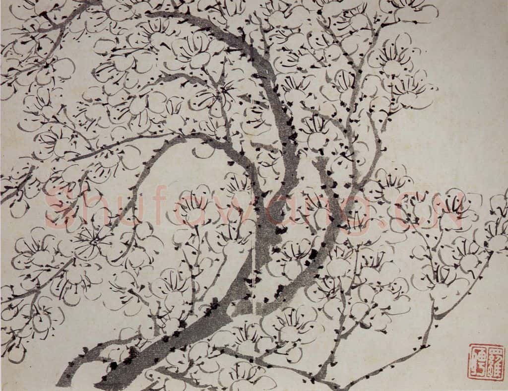 清 罗聘《梅花册》书画作品