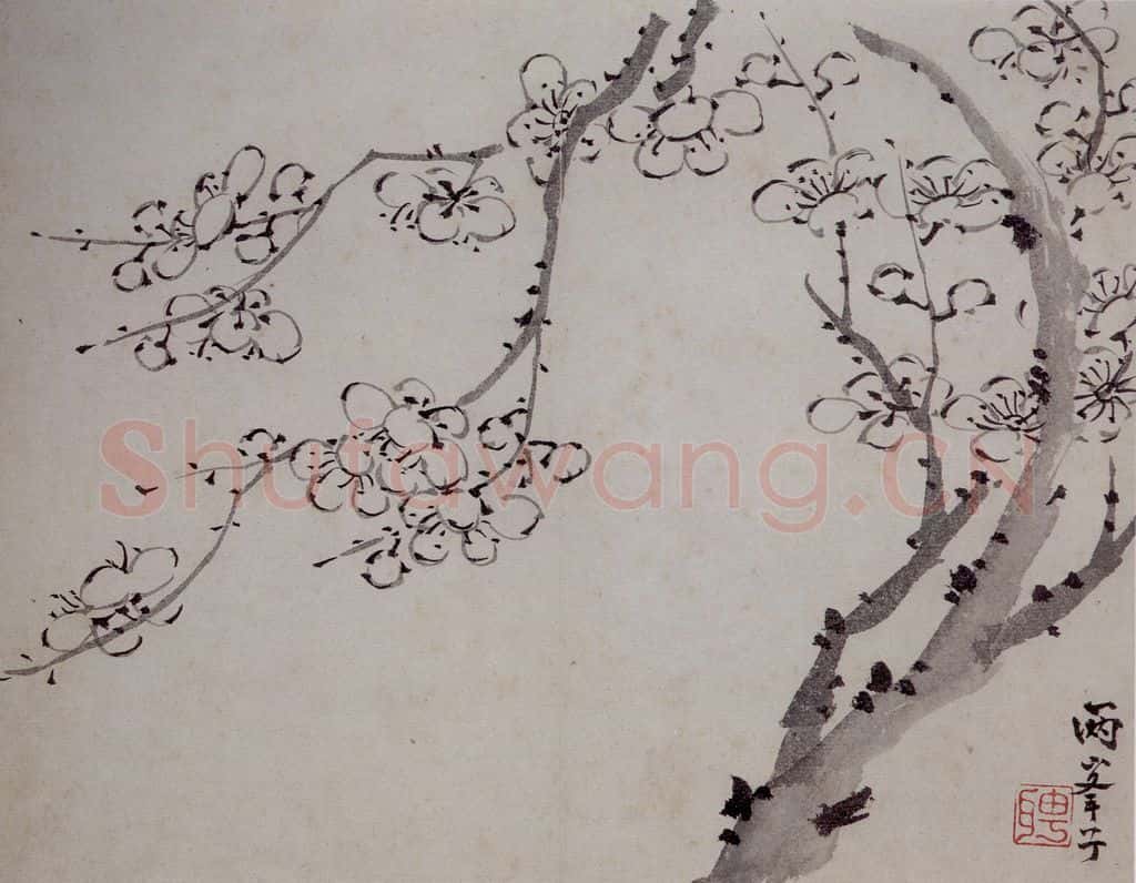 清 罗聘《梅花册》书画作品