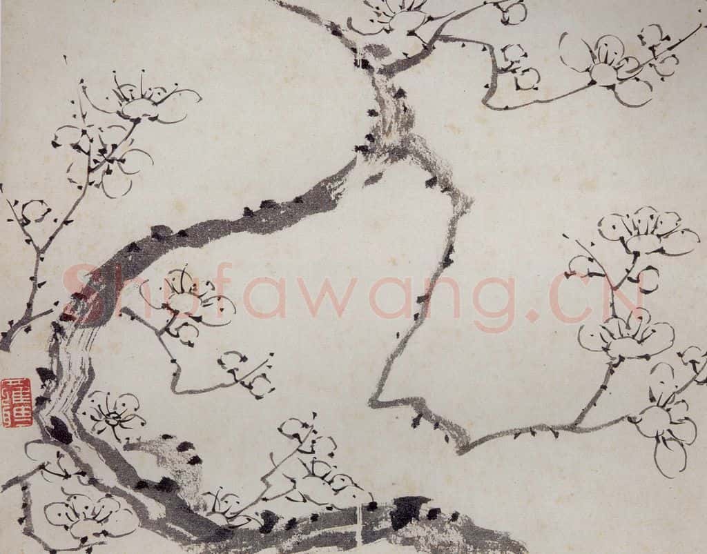 清 罗聘《梅花册》书画作品