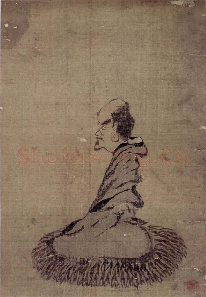 清 罗聘《罗汉图》书画作品