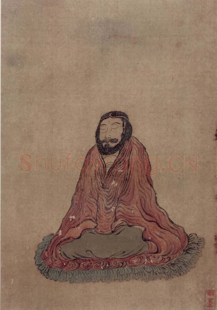 清 罗聘《罗汉图》书画作品