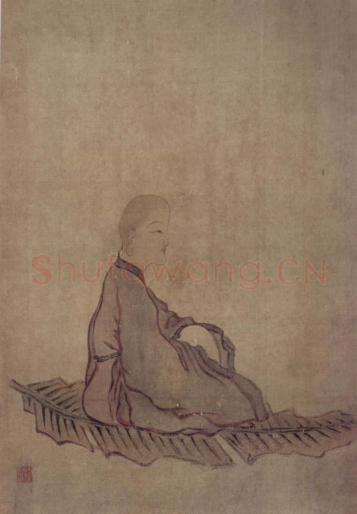 清 罗聘《罗汉图》书画作品
