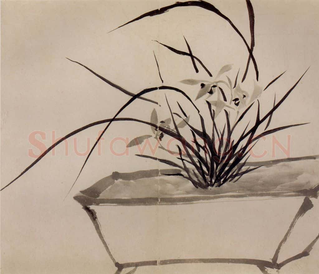 清 罗聘《兰竹图册》书画作品