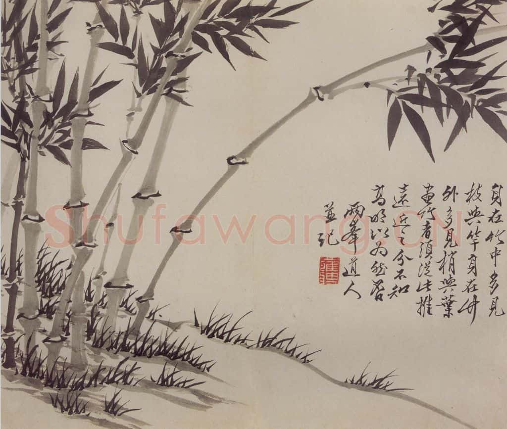 清 罗聘《兰竹图册》书画作品