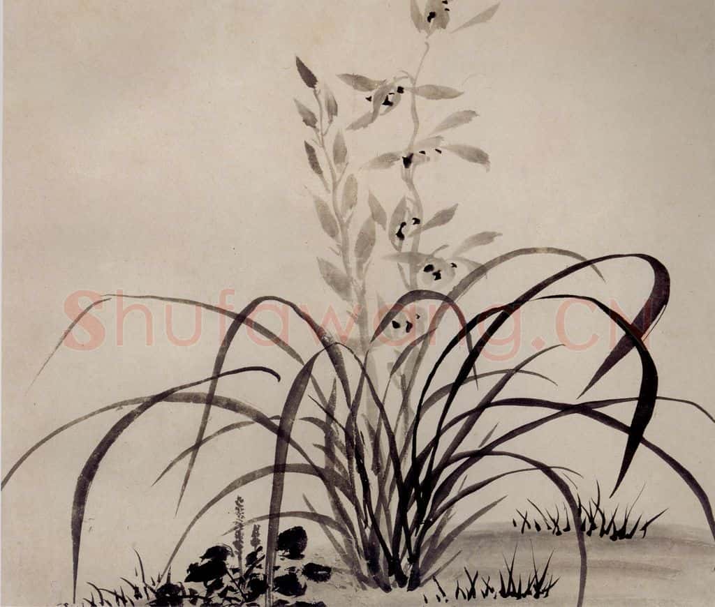 清 罗聘《兰竹图册》书画作品