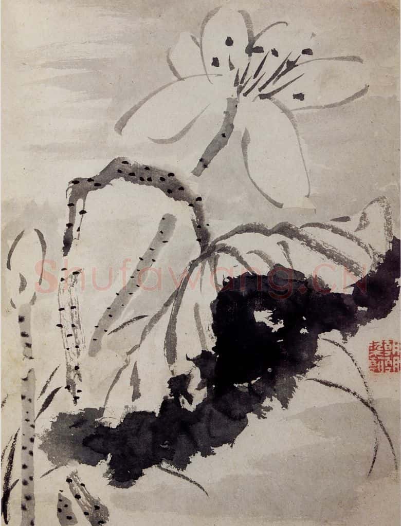 清 罗聘《花卉册》书画作品