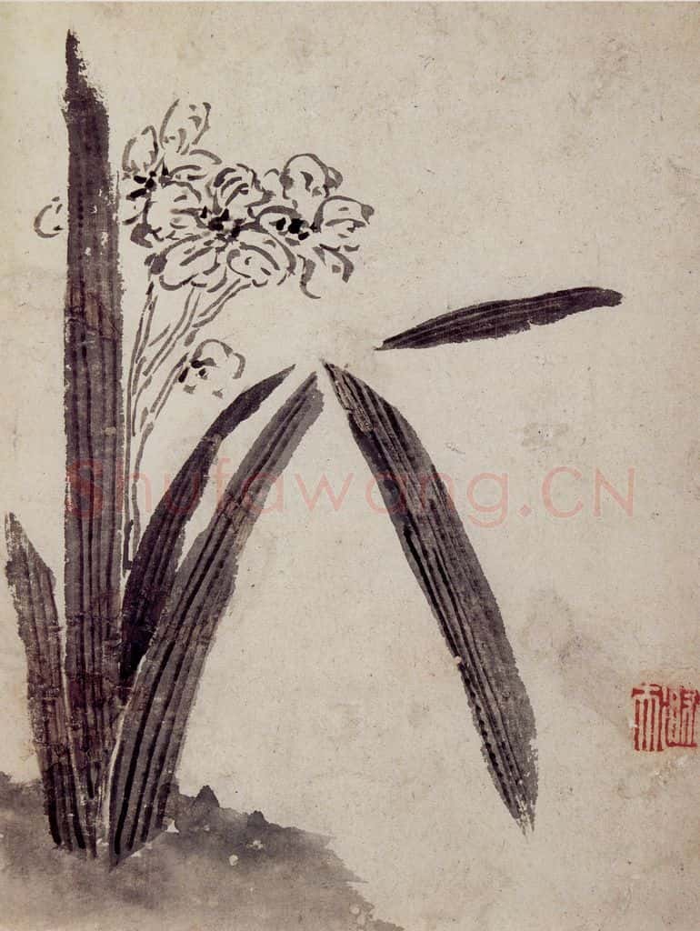 清 罗聘《花卉册》书画作品