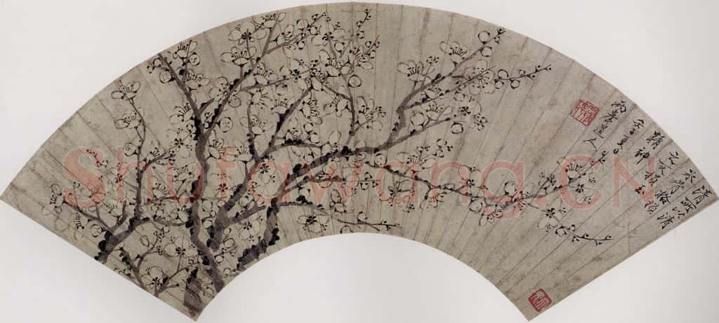 清 罗聘《梅花》书画作品