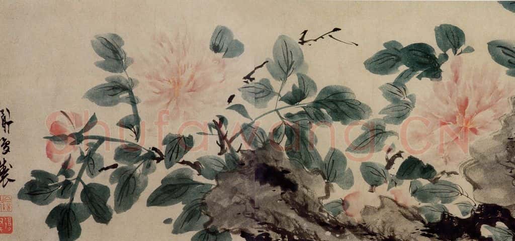 陈淳《洛阳春色书画卷》书画作品