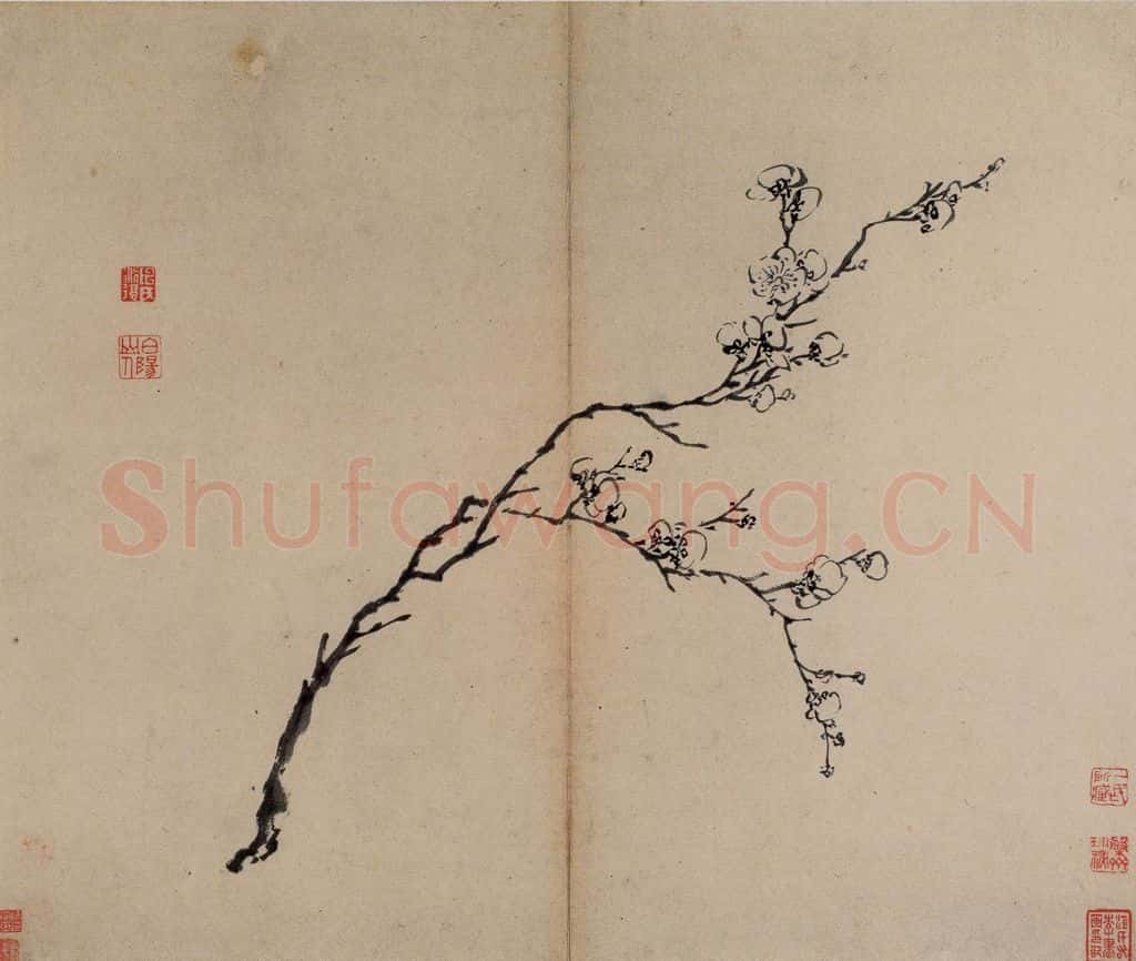  陈淳《书画册》书画作品