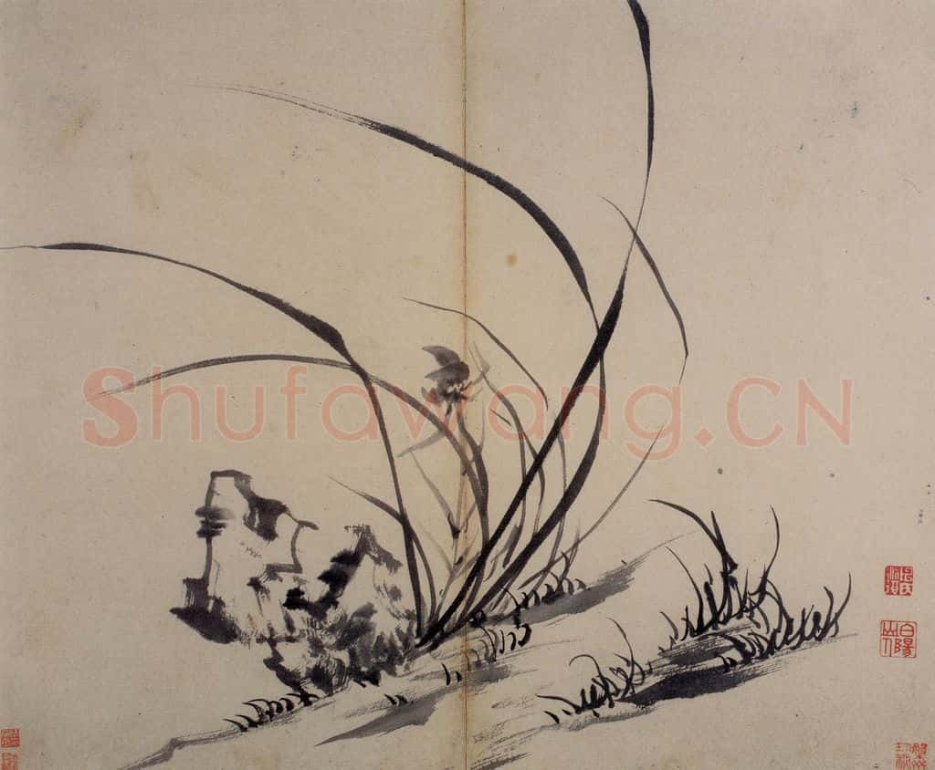  陈淳《书画册》书画作品