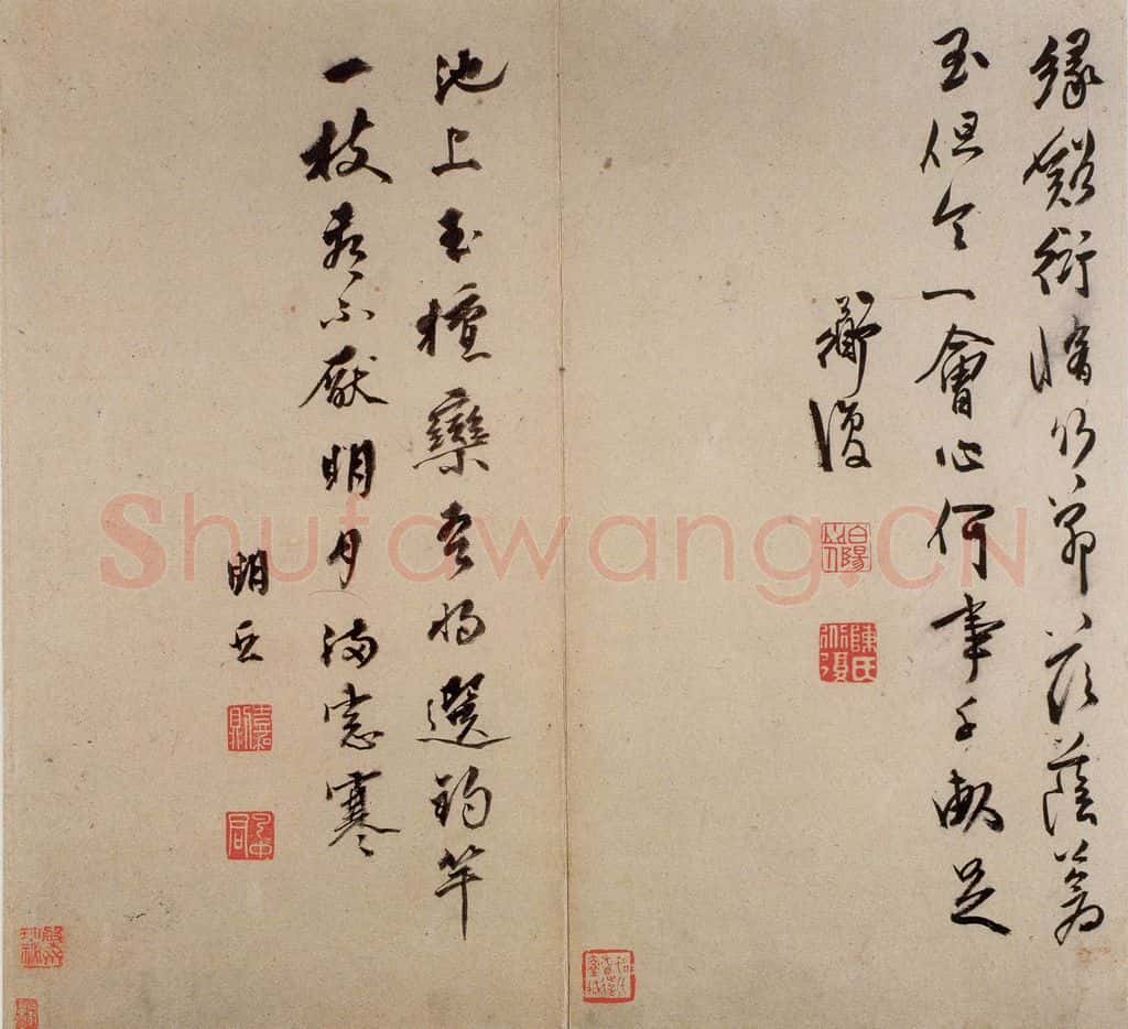 陈淳《书画册》书画作品