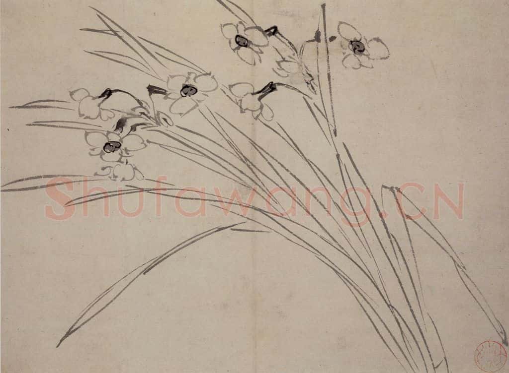 陈淳《花卉图》书画作品