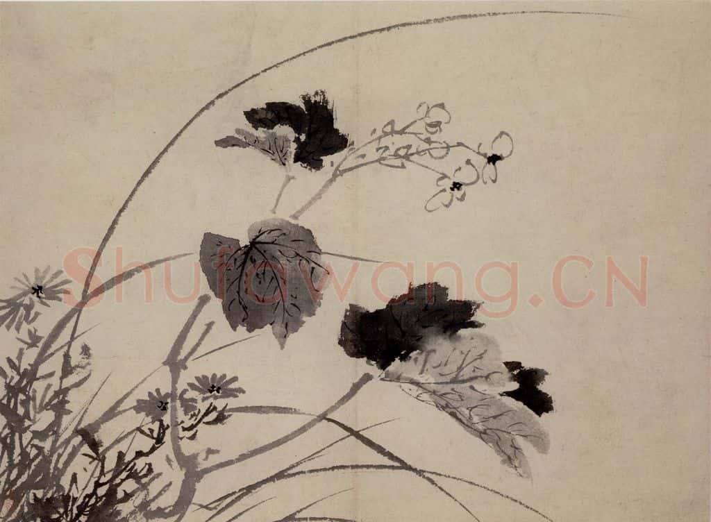  陈淳《花卉图》书画作品