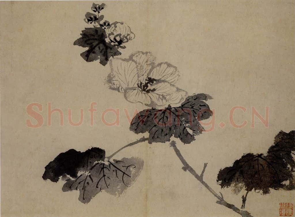  陈淳《花卉图》书画作品