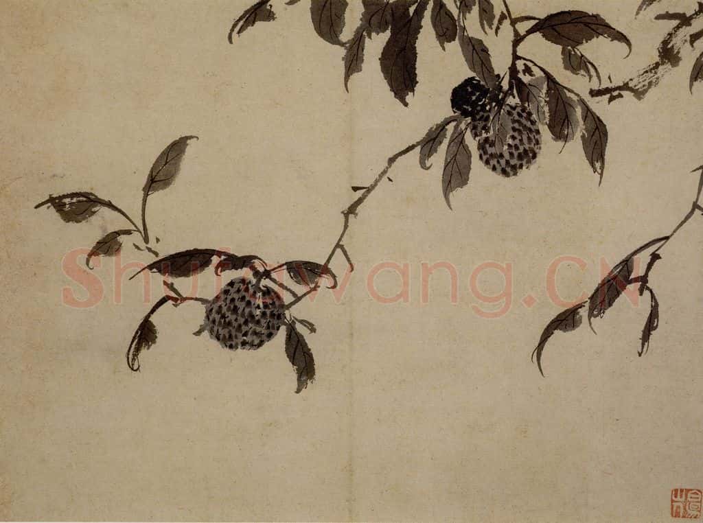 陈淳《花卉图》书画作品