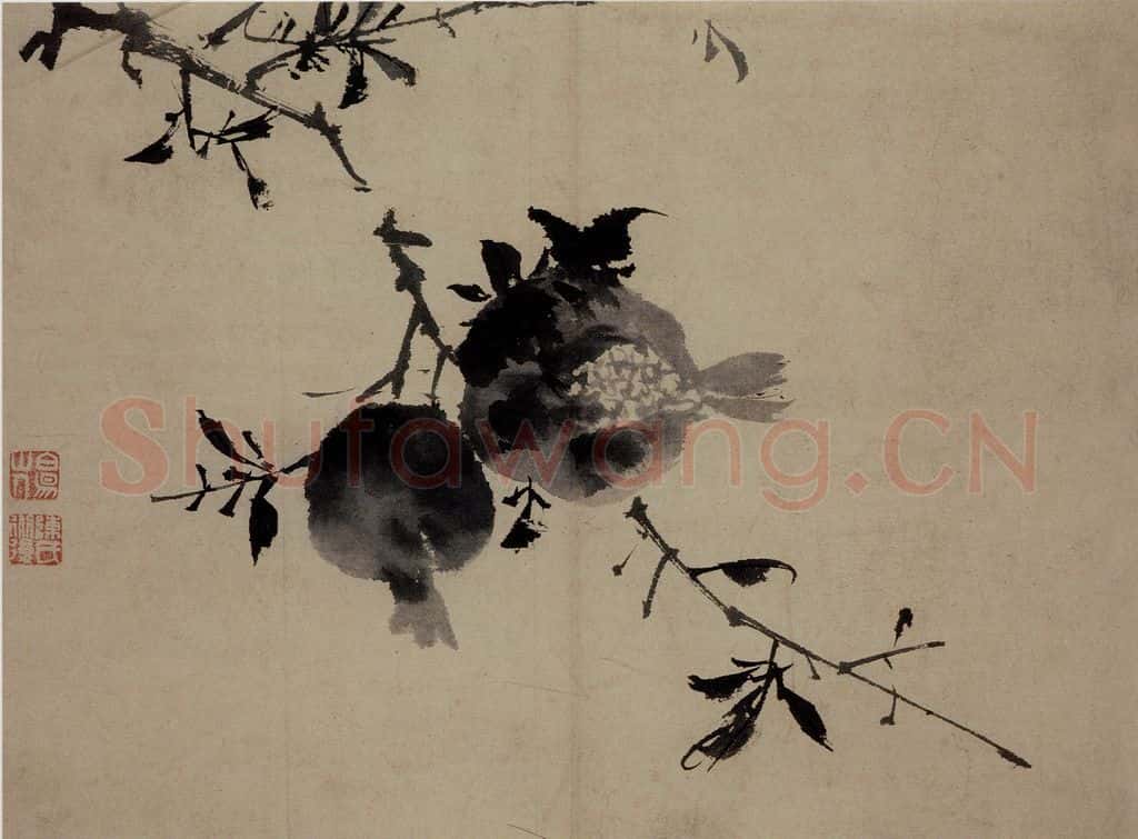 陈淳《花卉图》书画作品